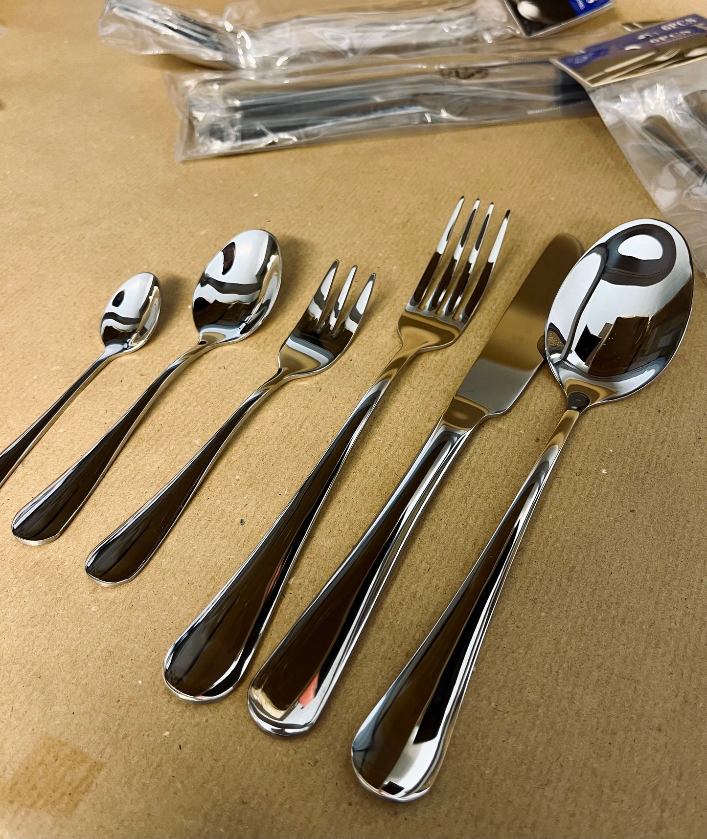 Pure Stainless Steel Cutlery Set 36 pcs for 6 People