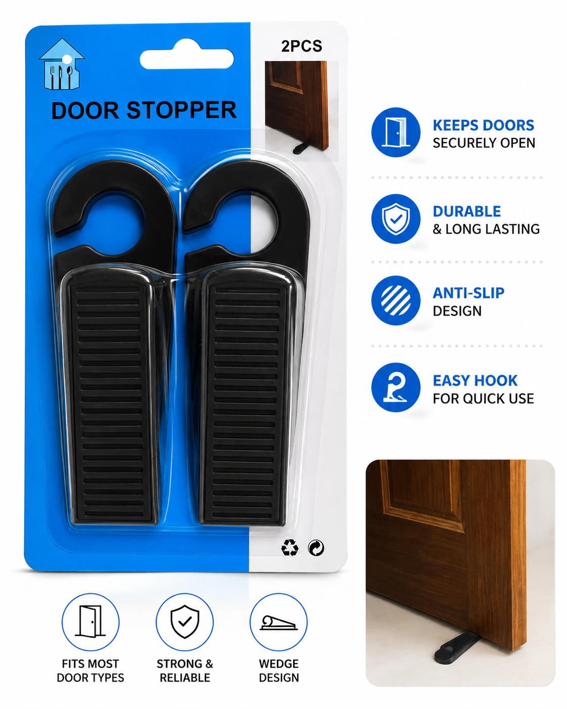 Door stopper 2pcs