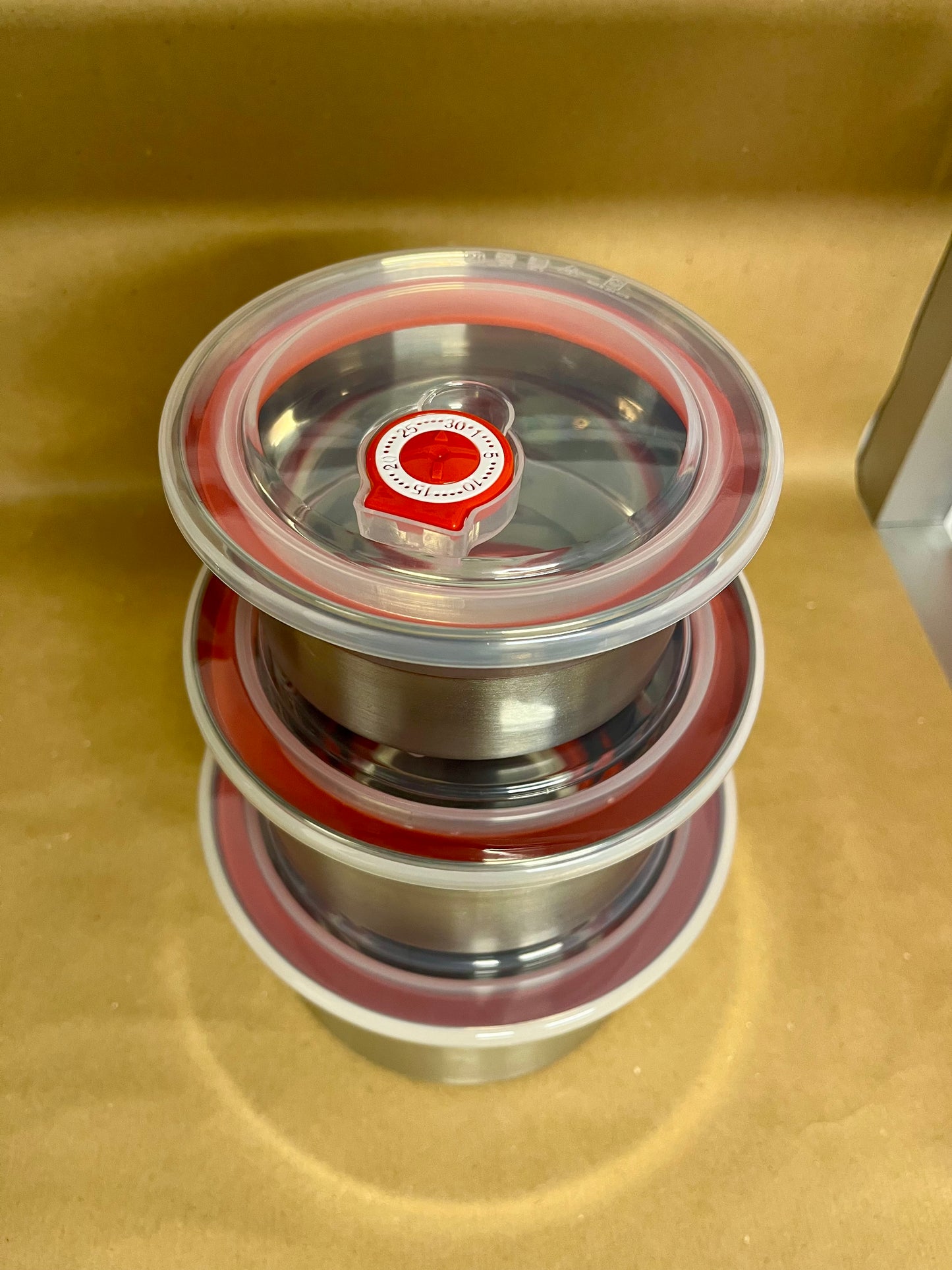 Stainless Steel Food Storage (pack of 3)