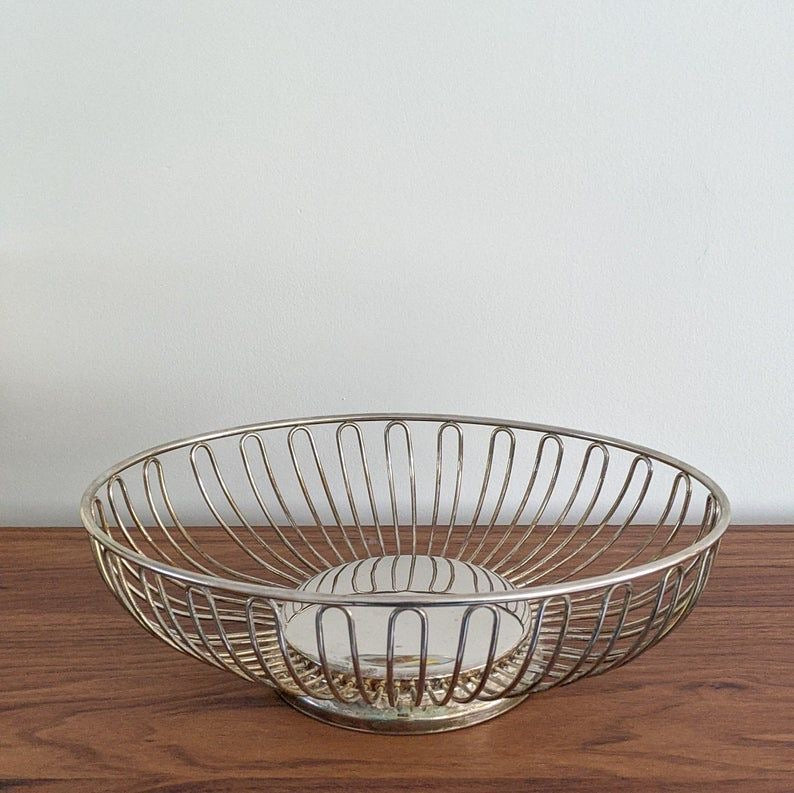 Retro Stainless Steel Fruit Basket