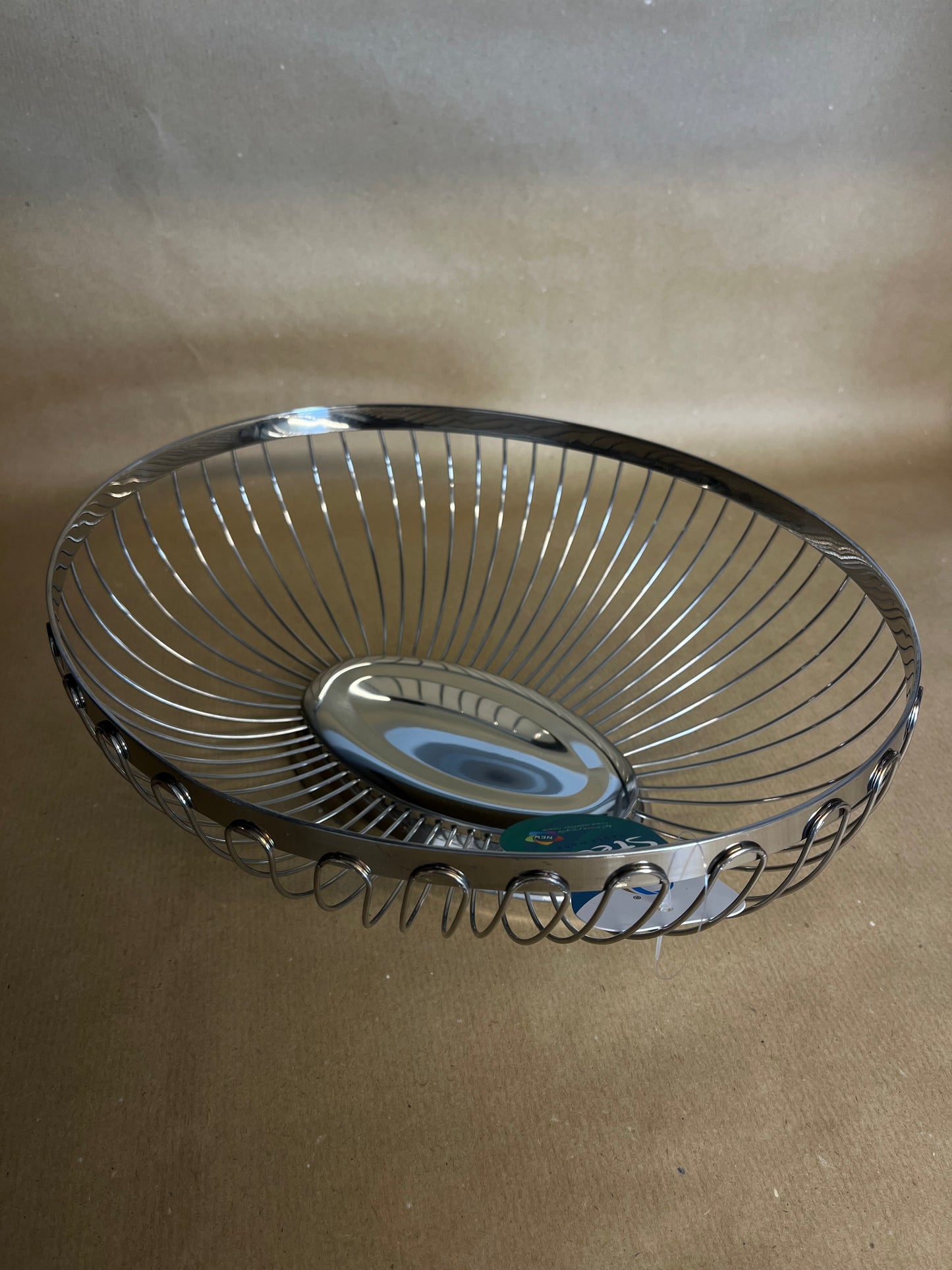 Retro Stainless Steel Oval Fruit Basket