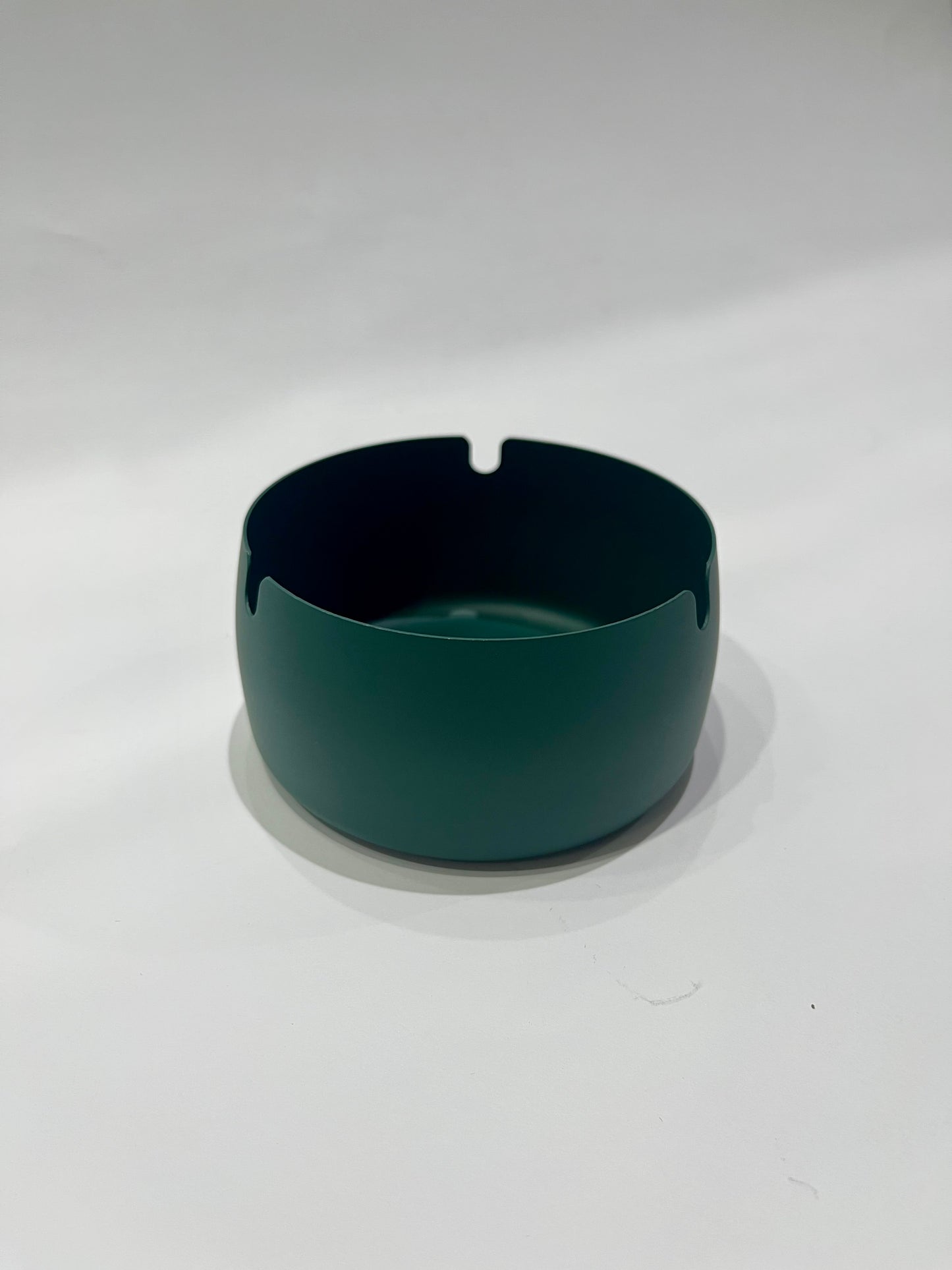 Metal High-Rim Ashtray - Green