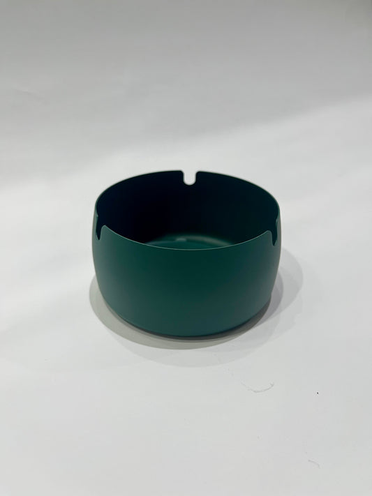 Metal High-Rim Ashtray - Green