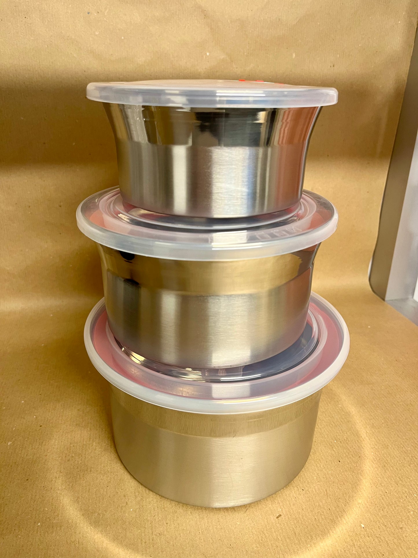 Stainless Steel Food Storage (pack of 3)
