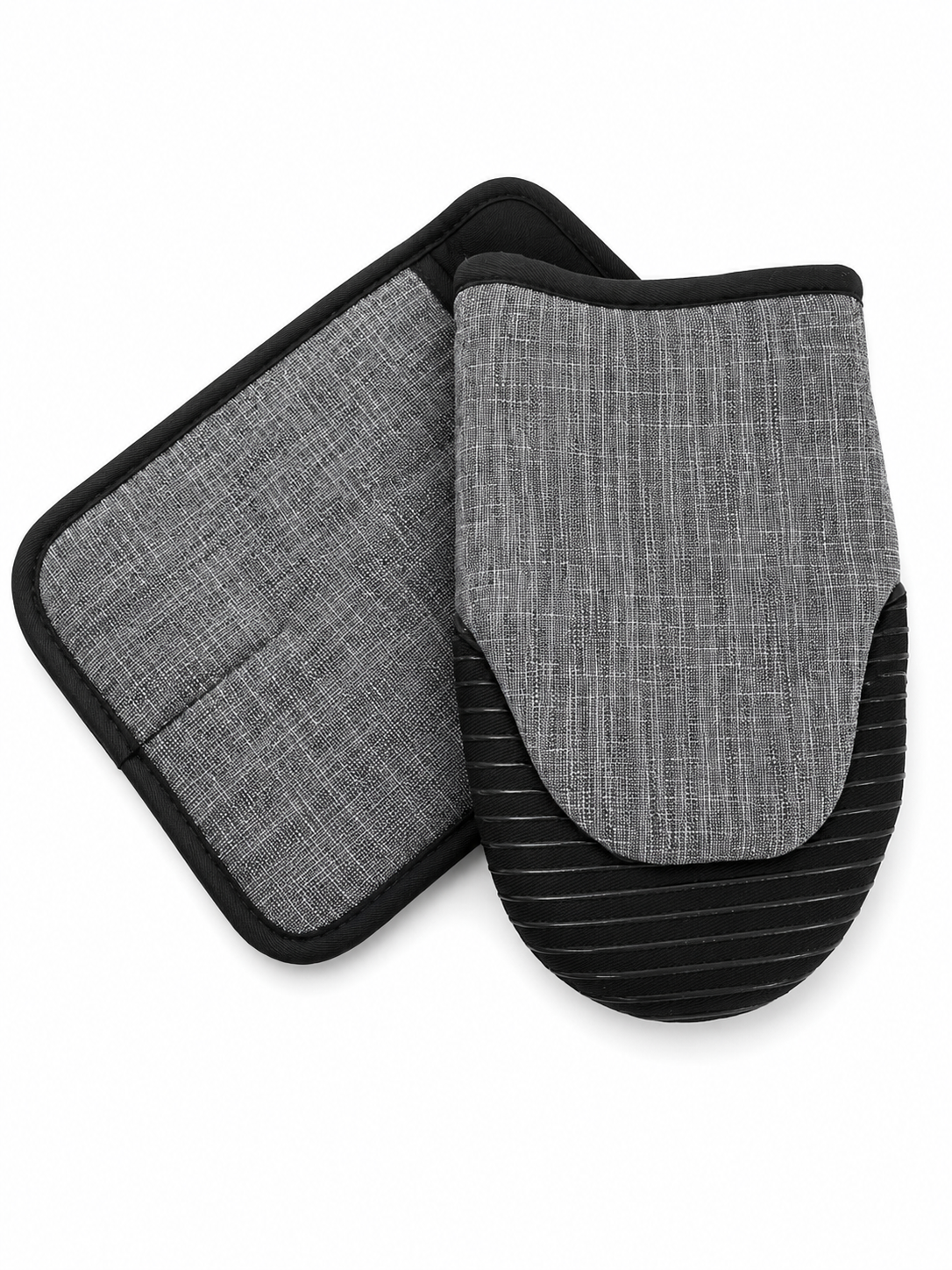 Ribbed Grip Oven Glove Set 2pcs S-1004