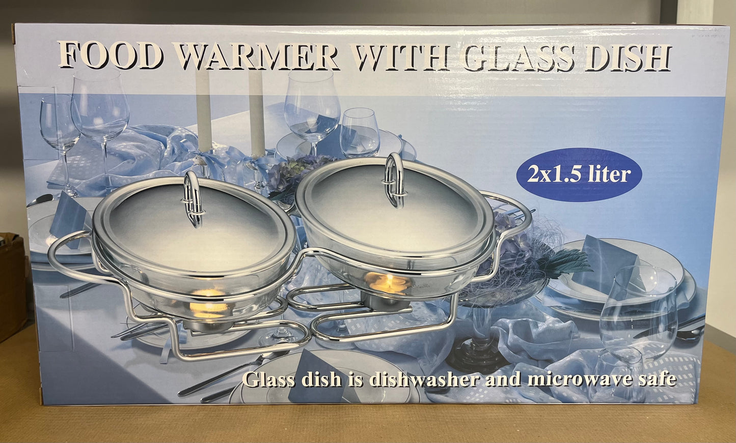 Food Warmer - Double Oval 2x1.5L