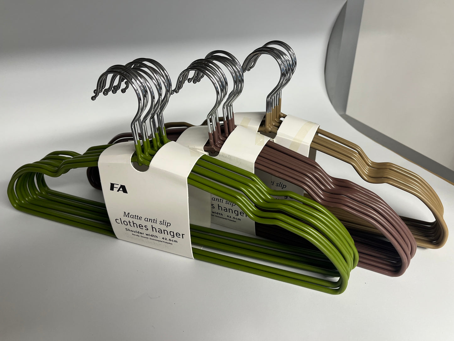 Metal non-slip PVC coated Hangers 10pcs