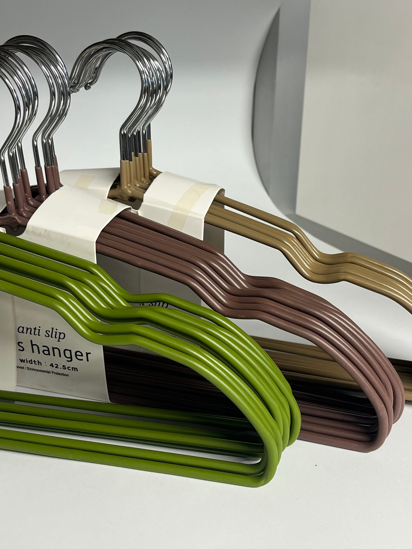 Metal non-slip PVC coated Hangers 10pcs