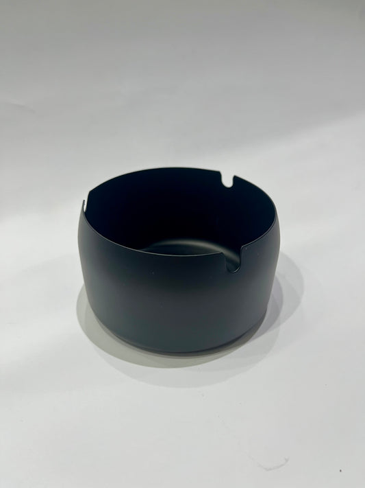 Metal High-Rim Ashtray - Black
