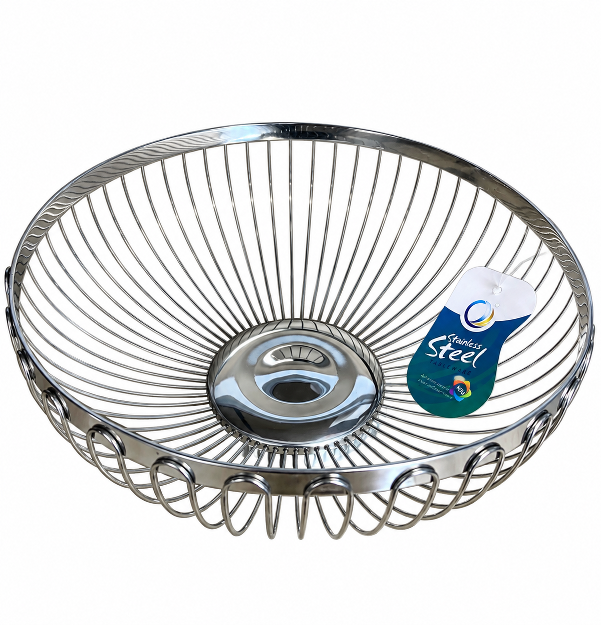 Retro Stainless Steel Fruit / Bread Basket