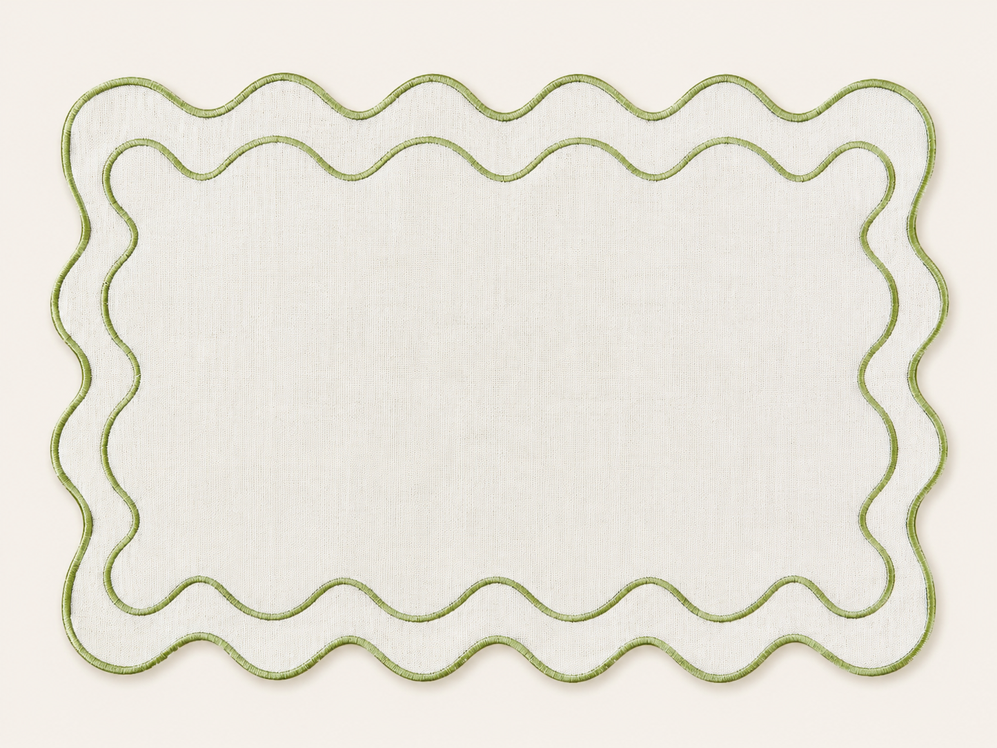 Wavy Placemats (White Variations - 6pcs)