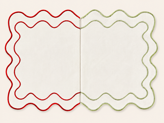 Wavy Placemats (White Variations - 6pcs)