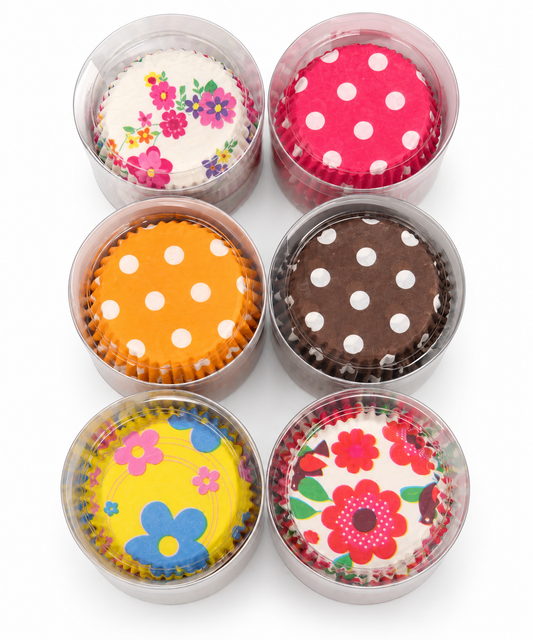 Cupcake Paper Cups - 6pcs - 100each - 8cm