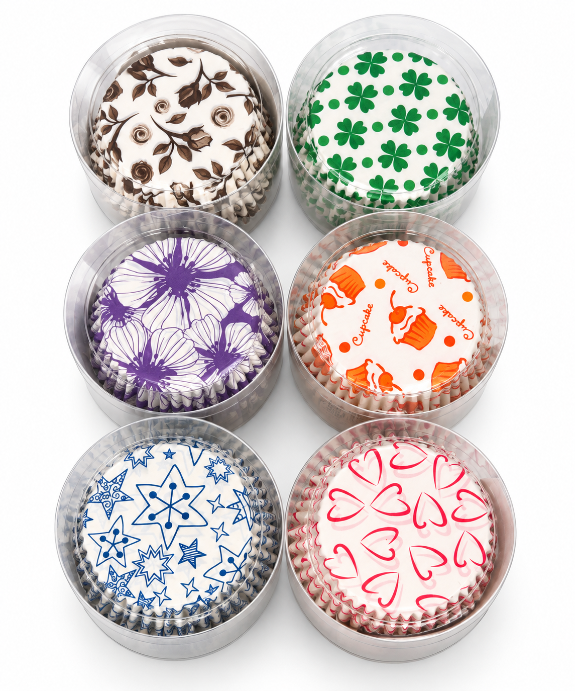 Cupcake Paper Cups - 6pcs - 100 paper each - 10.5cm