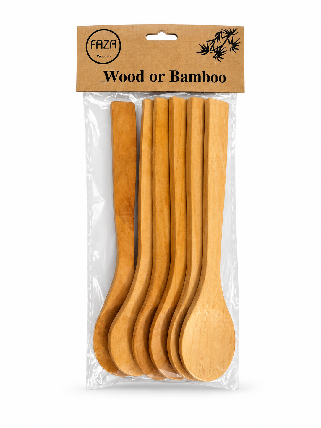 Bamboo spoon 6pcs T-549