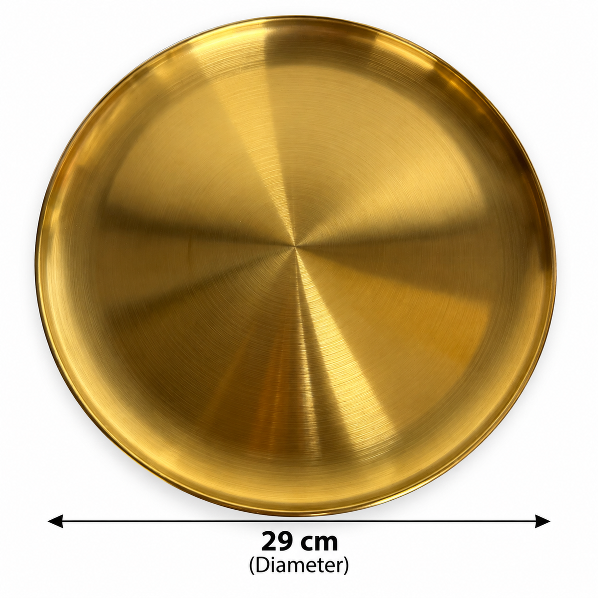 Mezza Serving Plates Set of 3 - Round Gold