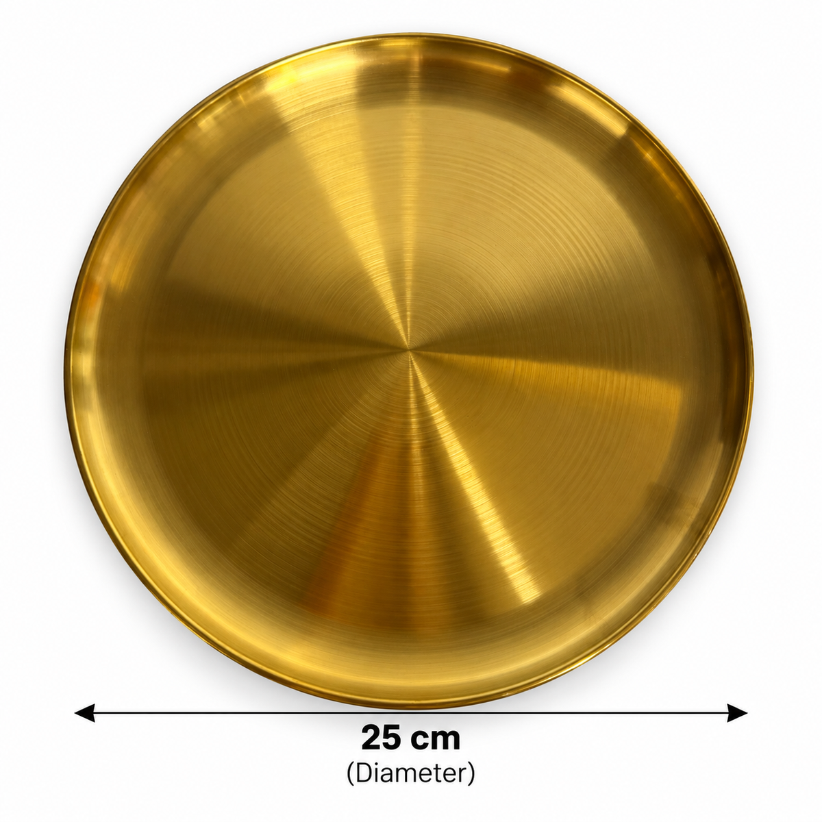 Mezza Serving Plates Set of 3 - Round Gold