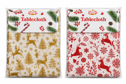 Linen Tablecloth Christmas Edition